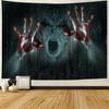 Creepy Halloween Tapestry Horror Ghost Pumpkin Bat Night Horror Ghost Tapestry Home Living Room Room Decoration