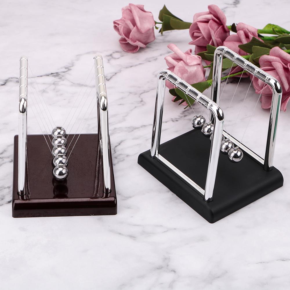 Physics Science Pendulum Desk Table Decor Steel Balance Ball Newton's Cradle Newton Ball Metal Pendulum Ball