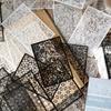 30pcs, Vintage Style Black And White Lace Stickers Book DIY Diary Junk Journal Decoration Collage PET Sticker Album Scrapbooking