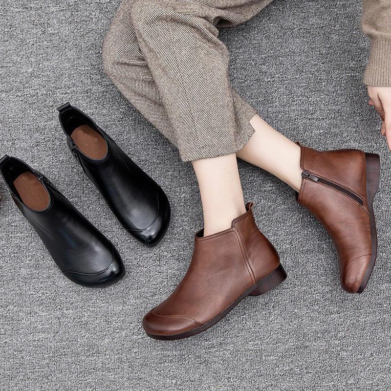 Fashion Flats Ankle Women's Boots Fashion Dress New Shoes Designer Winter Woman Botas 2025 Casual Cozy Goth Classic Mujer Chelsea Boots