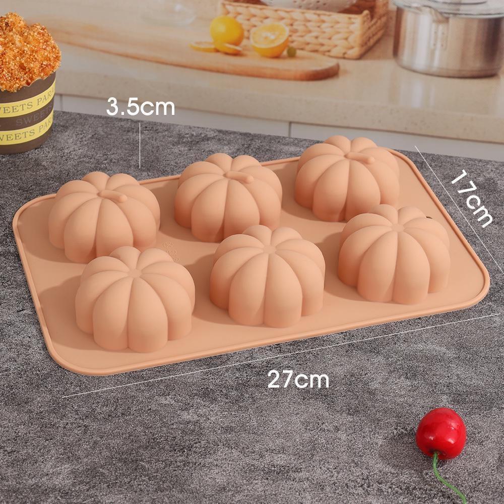 Harvest Halloween Pumpkin Mousse Cake Silicone Mold DIY Pinecone Biscuit Candy Pudding Baking Tool Tree Leaf Candle Soap Mould