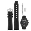 Sibehill 20mm Replacement Silicone Watch Band for Omega and X, Swatch, MoonSwatch, Speedmaster.