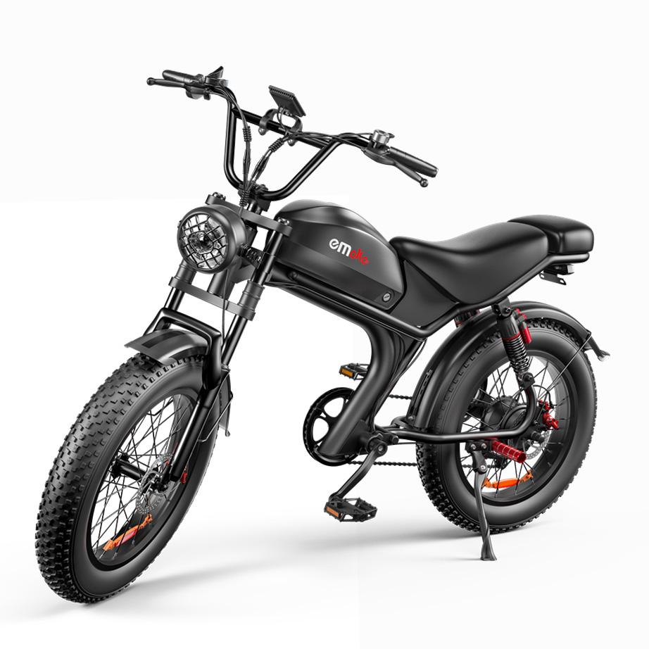 EMOKO C93 Off-Road Electric Bicycle For Adult Single Drive 1000W Motor 48V20Ah Battery Electric Bike 20 *4 Inch Fat Tires Mountian E-Bike
