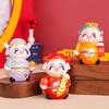 Cute Mini God of Wealth Figurine Fortune Chinese God Statue Home Office Accessories