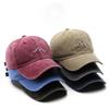 Japanese Fashion Retro Washed Old Mountain Embroidered Cap Outdoor Women's Sunscreen Baseball Cap
