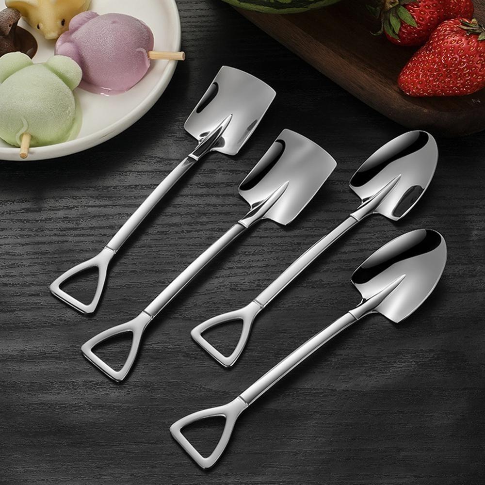 Watermelon Spoon Pure Titanium Tableware Stainless Steel Retro Shovel Dessert Spoon Coffee Spoon