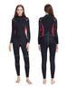 YAlisi3mm One-piece Women's Diving Suit Warm Sun Resistant Cold Proof Snorkeling Surfing Suit Long Sleeved Swimming Diving Suit