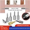 8/20Set Cross Self-tapping Screw with Rubber Sleeve Laminate Support Homemade Wardrobe Cabinet Glass Hard Nonslip Partition Nail