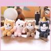 Realistic Cute Cat Plush Keychain With Ultra Soft Pp Cotton Bag Charm Gift