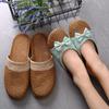 Non-Slip Linen Slippers: Summer Grass, Thick Sole, Unisex Indoor Footwear