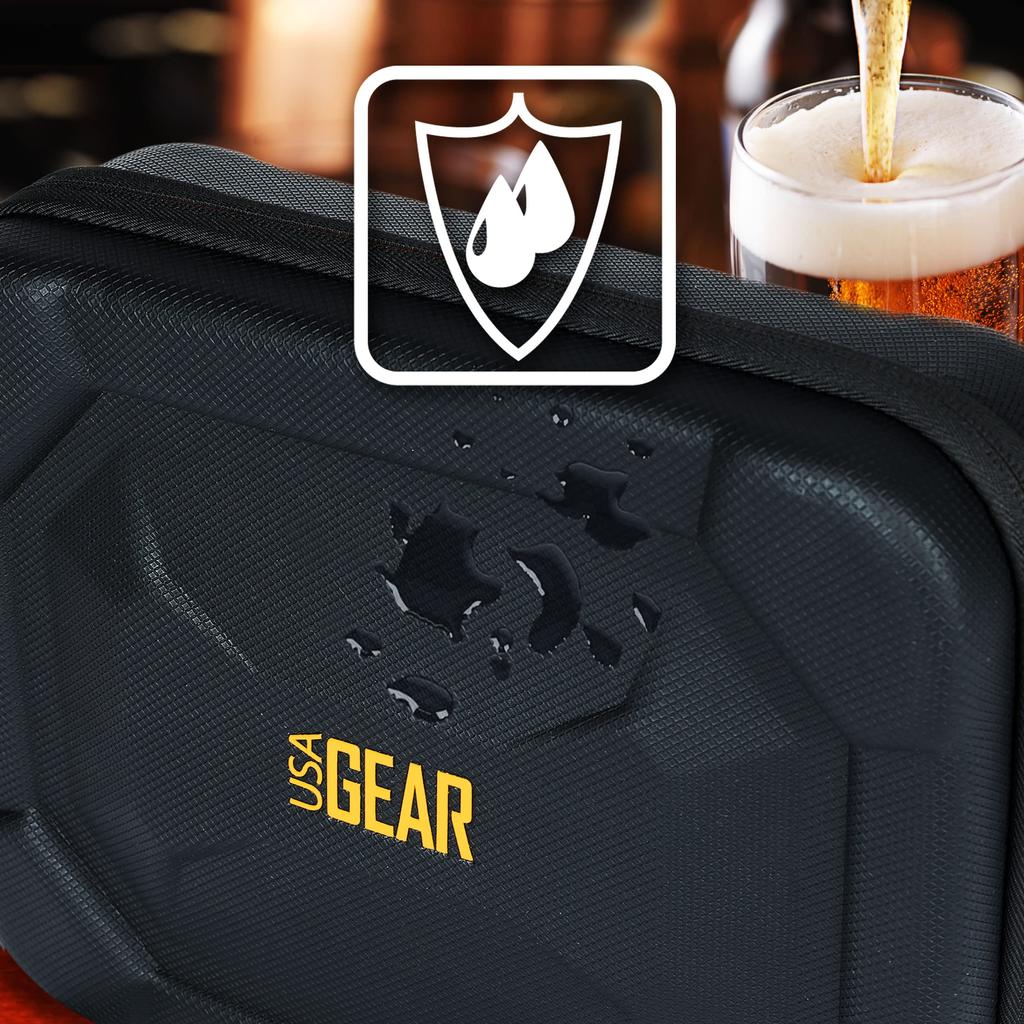 USA GEAR XL Shell Dart Case Dart Carrying Case for Darts Dart Tips Dart Shafts Dart Flights Other Dart Accessories Compatible with Soft Tip Darts and