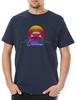Outrun Herren T-Shirt Gamer Gaming Geek Nerd Fun 8 16 Bit Arcade Electro Techno