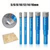 Diamond Brazed Dry Drilling Bit Porcelain Cup Saw Ceramic Marble Granite Tile Hole Opener Hole Saw Cutter 1Pc 5-16mm Round Shank