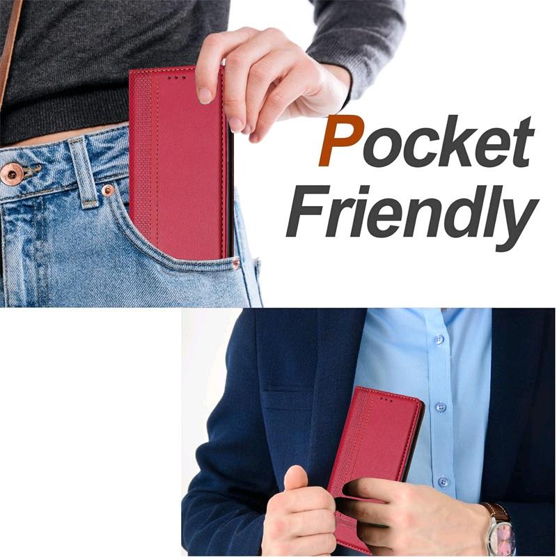 Leather Case for Redmi Note 13 14 Pro Plus 13R 4G 5G Protective Flip Wallet Cover