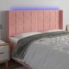 VidaXL LED Headboard Bedroom Furniture Double Bed Accessory Head of Bed Frame Interior Pink 3124107