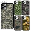 Camouflage Pattern Phone Case for iPhone 11 12 13 14 Pro Max Mini X XR XS SE 2020 6S 7 8 Plus Samsung Galaxy S21 S22 Cover Coque