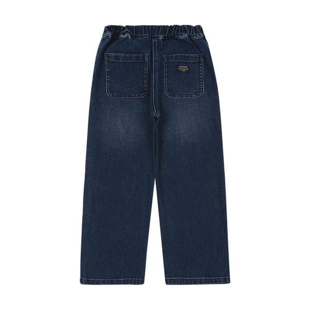 Hazzys Kids Semi Wide Fleece Denim Huw12pd52m Bu