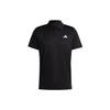 Heat.Rdy Tennis Polo Shirt with Solid Color Logo Print Men Tops Black HS3236