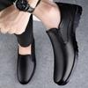 High Quality Slip On Office Flats Genuine Leather Men's Business Shoes Wedding Party Male Dress Shoes Breath Driving Loafers