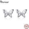 Insect Collection 925 Sterling Silver Butterfly Dream Exquisite Stud Earrings Women Jewelry