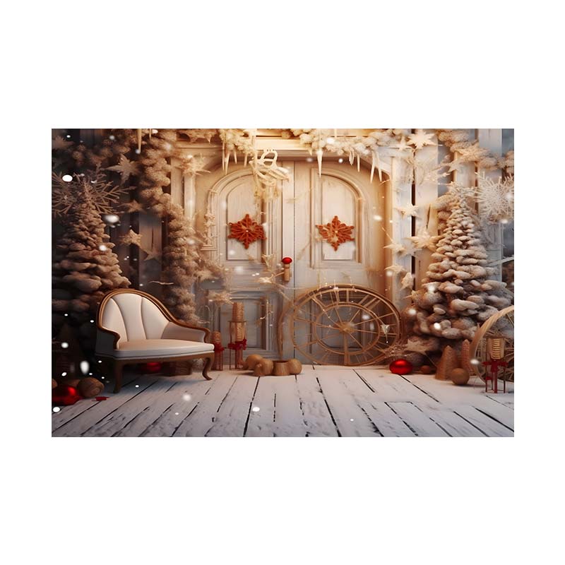 Indoor Window Snowflake Decoration Stage Theme Background Cloth Background Wall Decoration Photo Cloth