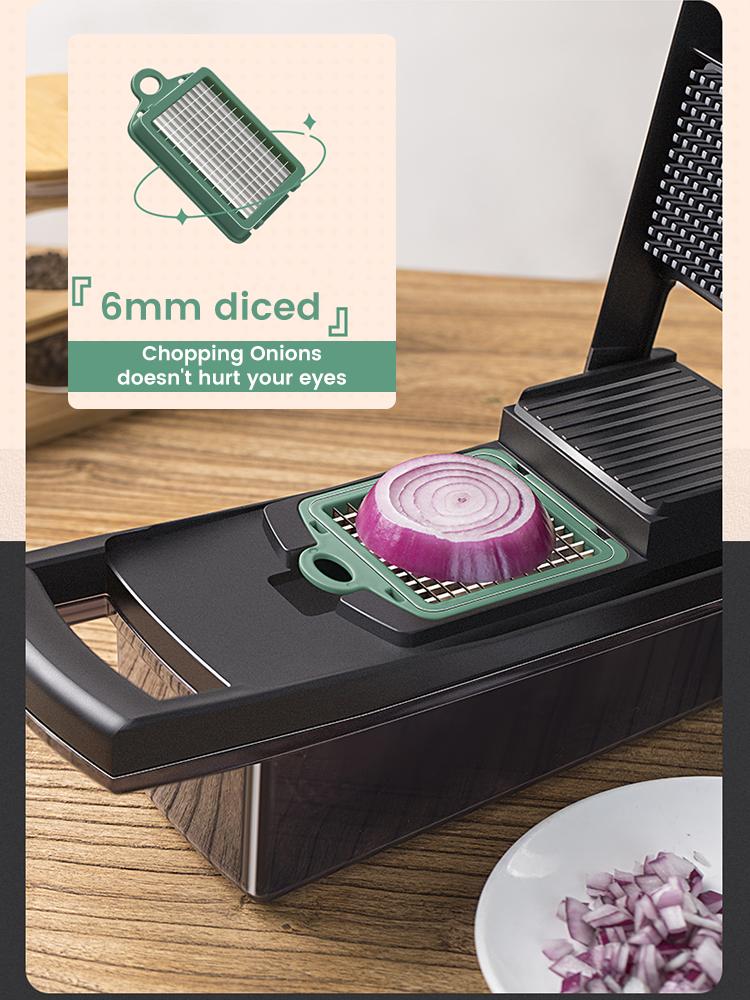 Kitchen Vegetable Cutter Potato Shreds Shredder Grater Multi-functional Vegetable Cutter Machine Wipes Home Slicing and Scraping