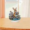 Acrylic Easter Bunny Decor 2D Flat Sign DIY Ornament Unique Desktop Display