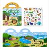 Reusable Sticker Book Early Education Scene DIY Puzzle Game Focus Cultivation Enlightenment Classic Toys for Child Age 2-4 Gifts