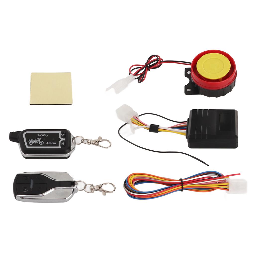 Motorcycle Two Way Alarm System Vibration Sound Alert LCD Remote Control Anti Theft Robbery Energy