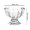 Petal Shape Ice Cream Yogurt Glass Cup Summer Pudding Dessert Cups Snack Nut Fruit Salad Bowl Wine Glass for Home Dessert Shop