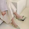 Pointed Sandals Women's New Summer Fashion Versatile Single Shoes Fashion Temperament High Heels