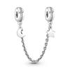925 Sterling Silver Sparkling Pavé Crown O Tree Safety Chain Charm Bead Fit OriginalNew Bracelet DIY Women Jewelry Gift