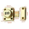 3 Digit Combination Password Door Lock Cam Code Lock Zinc Alloy For Mailbox Cabinet Door Hardware Sliding Bolt Lock