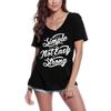Women's T-Shirt Life Is Simple Just Not Easy - Be Strong Slogan Tee