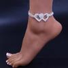 Fashion Silver Heart Ankle Bracelet Women On The Leg Foot Chain Anklets for Women Boot Foot Jewelry Anklet