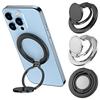 Strong Magnetic Mobile Phone Finger Holder For MagSafe Accessories Magnet Foldable Cellphone Stand Support For IPhone 14 15