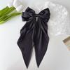 Woman New Bowknot Streamer Hairpin Chiffon Ribbon Barrette Bow Back Head Spring Clip Headwear Fashion Hair Accessories
