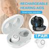 1 Pair Mini Rechargeable Hearing Aid Invisible Digital Audiphone CIC Sound Enhancer Professional Voice Amplifier
