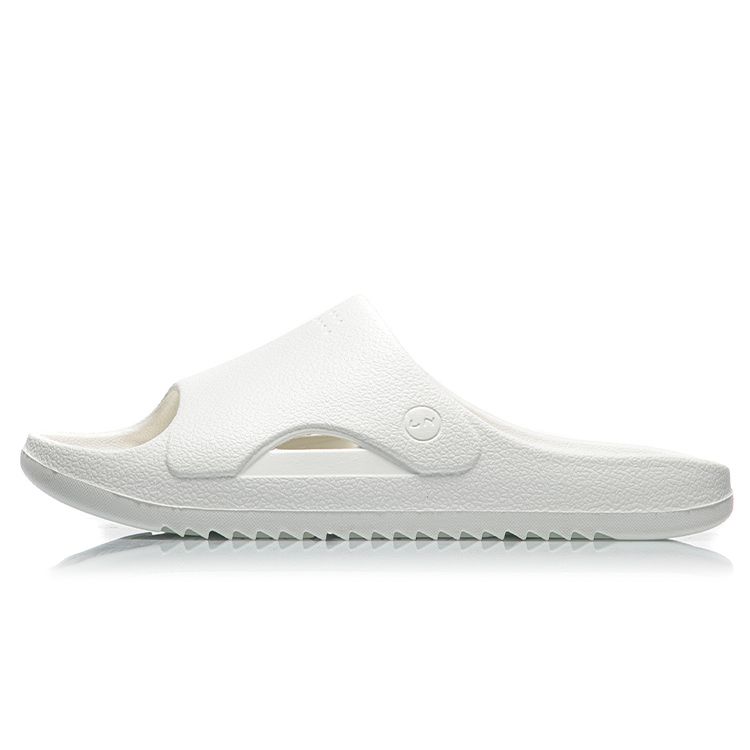 Li Ning LN Roxy Non-Slip Durable Slide Sandals Men Footwear White AGAR007-1