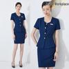Professional Women's Short Sleeve Suit for Reception & Salon Staff