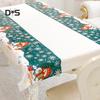 Waterproof Santa Snowman Tablecloth Dinner Table Cover Decor