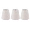 3PCS Linen Cloth Lamp Shade E14 Meson Lampshade for Candle Chandelier Hotel KTV Decor