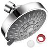 Shower Head High Pressure 4 Inch 5-setting  Shower Head Top Spray
