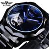 WINNER Men's Fashion Casual Hollow Out Mechanical Movement Automatic Mechanical Watch