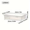 Plastic Storage Box For Office Supplies Large Capacity Transparent A4 Paper Storage Case Desktop Storage Organization