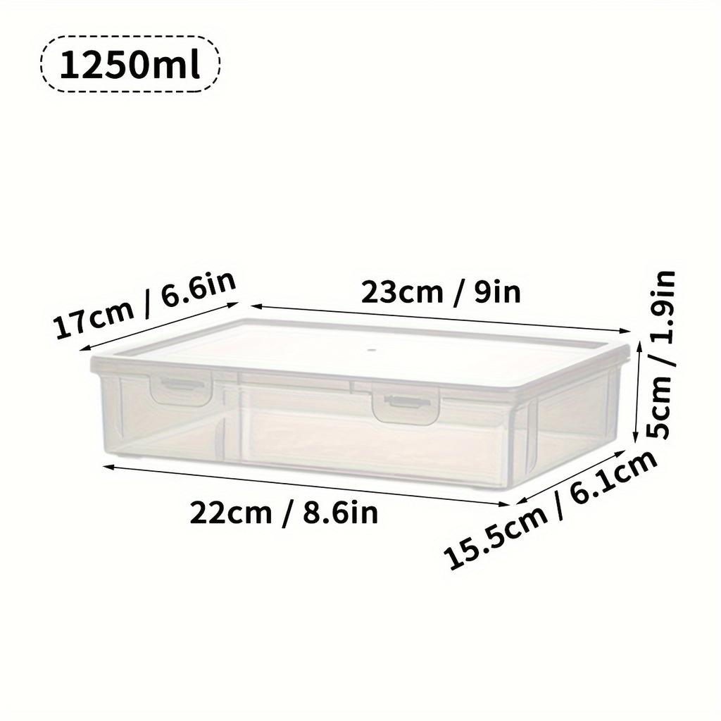 Plastic Storage Box For Office Supplies Large Capacity Transparent A4 Paper Storage Case Desktop Storage Organization