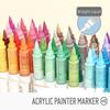 Straight Liquid Acrylic Pen Stackable Color Art Felt Pens High-quality Marker Pen