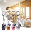 Paw Print Dog Ashes Keepsake Stainless Steel Pet Urns Keyring Pet Urns Keychain  Memorial