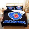 Scanias Truck Logo Bedding Set Boys Girls Twin Queen Size Duvet Cover Pillowcase Bed Kids Adult Fashion Home Textile