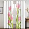 Ready Made Tulip Curtains for Window Treatment Small Drapes Living Room Kitchen Mother's Day Gift New Fashion Various Pattern